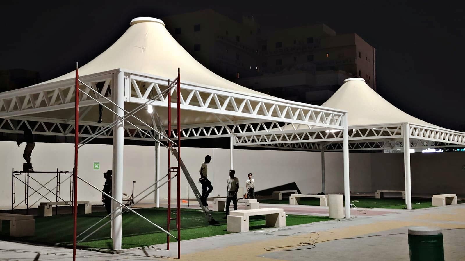 تركيب مظلات هرميه   1 في   — مظلات هرمية